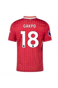 Fotbalové Dres Liverpool Cody Gakpo #18 Domácí Oblečení 2024-25 Krátký Rukáv